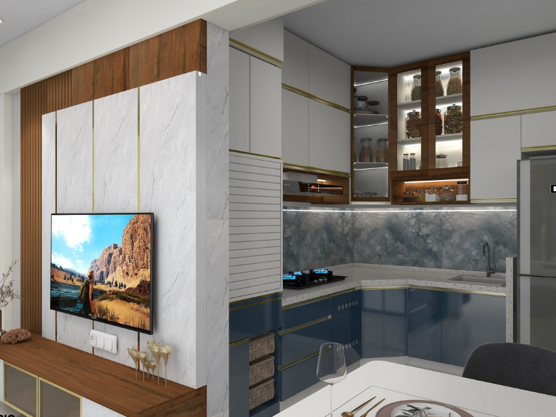 2 bhk budget designer home